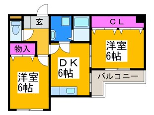 シャルマン清水の物件間取画像